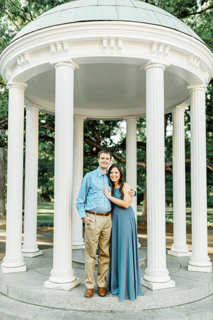 UNC Engagement Photo at the Old Well